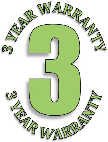 3 year warranty